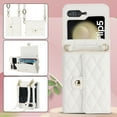 thumbnail image 1 of Allytechgroup Galaxy Z Flip 6 Wallet Case with Shoulder Strap, Premium PU Leather Multiple Cards Slots Protective Shockproof Portable Phone Case Cover for Samsung Galaxy Z Flip 6, White, 1 of 7