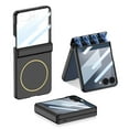 thumbnail image 1 of Allytechgroup Galaxy Z Flip 7 Case with Build in Screen Protector, Magnetic Cover Support Wireless Charging Anti-Scratch Shockproof Bumper Rugged Slim Phone Case for Samsung Galaxy Z Flip 7,Black, 1 of 9