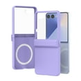thumbnail image 1 of Allytechgroup Galaxy Z Flip 7 Case with Screen Protector, Compatible with Magsafe Hinge Protection Anti-Scratch Stylish Slim Fit Shell Shockproof Phone Case for Samsung Galaxy Z Flip 7, Purple, 1 of 5