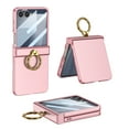 thumbnail image 1 of Allytechgroup Galaxy Z Flip 7 Case with Screen Protector, Ultra Slim Fit Ring Holder Shockproof Anti-slip Rugged Hybrid Phone Case for Samsung Galaxy Z Flip 7, Pink, 1 of 8