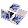 thumbnail image 1 of Allytechgroup Galaxy Z Flip5 Case, Hinge Protection Shockproof PC Back Cover Ani-Scratch Luxury Bumper Phone Case for Samsung Galaxy Z Flip 5, Purple, 1 of 7