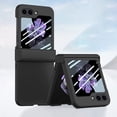 thumbnail image 1 of Allytechgroup Galaxy Z Flip6 Case with Screen Protector, Hinge Protection Skin-Friendly Slim Cover Shelll Anti-Scratch Drop Protective Bumper Shockproof Phone Case for Samsung Galaxy Z Flip 6, Black, 1 of 9