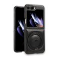 thumbnail image 1 of Allytechgroup Galaxy Z Flip7 Case with Stand, PU Leather Magnetic Cover Support Wireless Charging Shockproof Ring Holder Anti-Scratch Protective Phone Case for Samsung Galaxy Z Flip 7, Black, 1 of 11