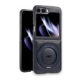 thumbnail image 1 of Allytechgroup Galaxy Z Flip7 Case with Stand, PU Leather Magnetic Cover Support Wireless Charging Shockproof Ring Holder Anti-Scratch Protective Phone Case for Samsung Galaxy Z Flip 7, Darkblue, 1 of 11