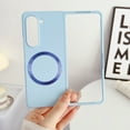 thumbnail image 1 of Allytechgroup Galaxy Z Fold 4 Case Magnetic, Compatible with Magsafe Slim Fit Shockproof Anti-Scratch Wireless Charging Support Bumper Phone Case for Samsung Galaxy Z Fold4, Skyblue, 1 of 5