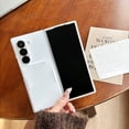 thumbnail image 1 of Allytechgroup Galaxy Z Fold 5 Case with Card Holder, Hybrid Hard PC Rugged Shockproof Anti-Scratch Slim Fit Back Cover Shell Wallet Case for Samsung Galaxy Z Fold 5, White, 1 of 9