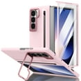 thumbnail image 1 of Allytechgroup Galaxy Z Fold 5 Case with Front Screen Protector & Stylus Pen, Full Body Protection Camera Lens Kickstand Anti-Scratch Pencil Holder Phone Case Cover for Samsung Galaxy Z Fold 5, Pink, 1 of 12