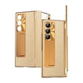 thumbnail image 1 of Allytechgroup Galaxy Z Fold 6 Case with Screen Protector, S Pen Holder Kickstand Camera Lens Protector Hinge Protection Shockproof Phone Case for Samsung Galaxy Z Fold 6, Gold+Gold, 1 of 7