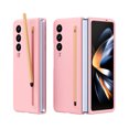 thumbnail image 1 of Allytechgroup Galaxy Z Fold 6 Case with Stylus Pen, Slim Fit Shockproof Stylish Macalon Color Back Cover Bumper Rugged Hybrid Phone Case for Samsung Galaxy Z Fold 6, Pink, 1 of 7