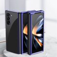 thumbnail image 1 of Allytechgroup Galaxy Z Fold 6 Cover Clear, Z Fold6 Clear Case, Shockproof Electroplated Anti-Yellow Crystal Clear Protective Anti-Scratch Cover Case for Samsung Galaxy Z Fold6, Royalblue, 1 of 8