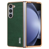 Allytechgroup Galaxy Z Fold 6 Phone Case, Stylish Crocodile Pattern Slim Fit Shockproof Anti-Scratch Bumper Lightweight Case Cover for Samsung Galaxy Z Fold 6, Green
