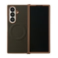 thumbnail image 1 of Allytechgroup Galaxy Z Fold 7 Case, Carbon Fiber Texture [Compatible with Magsafe] Shockproof Anti-Scratch Drop Protection Slim Fit Shell Cover for Samsung Galaxy Z Fold 7, Brown, 1 of 8