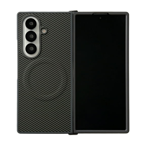 Allytechgroup Galaxy Z Fold 7 Case, Carbon Fiber Texture [Compatible with Magsafe] Shockproof Anti-Scratch Drop Protection Slim Fit Shell Cover for Samsung Galaxy Z Fold 7, Gray