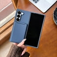 thumbnail image 1 of Allytechgroup Galaxy Z Fold 7 Case with Card Holder, Hybrid Hard PC Rugged Shockproof Anti-Scratch Slim Fit Back Cover Shell Wallet Case for Samsung Galaxy Z Fold 7, Blue, 1 of 9