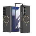 thumbnail image 1 of Allytechgroup Galaxy Z Fold 7 Case Compatible with Mag-safe, Rugged Slim Plastic Cover with Tempered Glass Screen Protector, Wireless Charging, Shockproof Dustproof Card Slot Holder, Black, 1 of 12