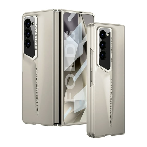 Allytechgroup Galaxy Z Fold 7 Case with Screen Protector, Full Body Shockproof Anti-Scratch Slim Fit Rugged Hybrid Bumper Phone Case Cover for Samsung Galaxy Z Fold7,Titaniumgray