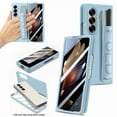 thumbnail image 1 of Allytechgroup Galaxy Z Fold 7 Case with Screen Protector (No Pen), Shockproof Back Cover with Wristband Anti-Scratch Full Body Protective Bumper Phone Case for Samsung Galaxy Z Fold 7, Skyblue, 1 of 10