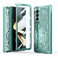 thumbnail image 1 of Allytechgroup Galaxy Z Fold3 Case, Hinge Protection Shockproof PC Back Cover Ani-Scratch Luxury Bumper Phone Case for Samsung Galaxy Z Fold 3, Green, 1 of 7