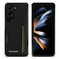 thumbnail image 1 of Allytechgroup Galaxy Z Fold5 Case, Premium PU Leather Slim Fit Shockproof Anti-Scratch Bumper Phone Case Cover for Samsung Galaxy Z Fold 5, Black, 1 of 8