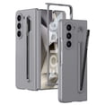 thumbnail image 1 of Allytechgroup Galaxy Z Fold6 Case with Screen Protector, Slim Fit Back Cover with Stylus Pen & Pen Holder Anti-Scratch Shockproof Bumper Rugged Phone Case for Samsung Galaxy Z Fold 6, Gray, 1 of 7