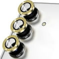 thumbnail image 1 of Allytechgroup Glitter Bling Camera Lens Protector for Samsung Galaxy S24, Individual Lens Protector Sparkly S24 Camera Cover Ring Clear Tempered Glass 9H Case Friendly, Gold, 1 of 7