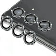 thumbnail image 1 of Allytechgroup Glitter Bling Camera Lens Protector for Samsung Galaxy S24+ Plus, Individual Lens Protector Sparkly S24 Plus Camera Cover Ring Clear Tempered Glass 9H Case Friendly, Black, 1 of 7
