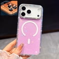 thumbnail image 1 of Allytechgroup Glitter Bling Case for Apple iPhone 17 Pro, with Camera Lens Protector [Compatible with Magsafe] Sparkle Stylish Luxury Anti-Scratch Magnetic Clear Phone Case for Women Girls, 1 of 9