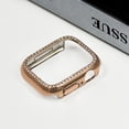 thumbnail image 1 of Allytechgroup Glitter Bling Case Compatible with Apple Watch Series 6/5/4/SE 44mm, Stylish Rhinestone Shiny Case Anti-Scratch Protective Watch Cover Case for Women Girls, Rosegold, 1 of 6