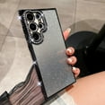 thumbnail image 1 of Allytechgroup Glitter Bling Case for Samsung Galaxy S22 Ultra, Frame with Sparkle Rhinestone Girly Case Luxury Back Cover Anti-Scratch Shockproof Phone Case for Galaxy S22 Ultra, Black, 1 of 4