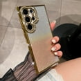 thumbnail image 1 of Allytechgroup Glitter Bling Case for Samsung Galaxy S23, Frame with Sparkle Rhinestone Girly Case Luxury Back Cover Anti-Scratch Shockproof Phone Case for Galaxy S23, Gold, 1 of 4