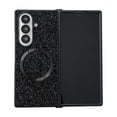 thumbnail image 1 of Allytechgroup Glitter Case for Samsung Galaxy Z Fold 7, Sparkly Shockproof Non-Slip Back Cover with Magnetic Ring Support Wireless Charging PC+TPU Anti-Scratch Protective Case for Women Girls, Black, 1 of 3
