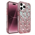 thumbnail image 1 of Allytechgroup Glitter Case for iPhone 16, Slim Lightweight Hard PC Rugged with Bling Sparkly Diamond Rhinestones Anti-Fingerprint Non-Slip Shockproof Back Cover for iPhone 16, Pink, 1 of 6