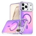 thumbnail image 1 of Allytechgroup Glossy Case for iPhone 14 Pro Max, [Compatible with Magsafe] Non-Slip Lightweight Rugged with Lanyard Shockproof Magnetic Back Cover Bumper for iPhone 14 Pro Max Women Girls, Purple, 1 of 5