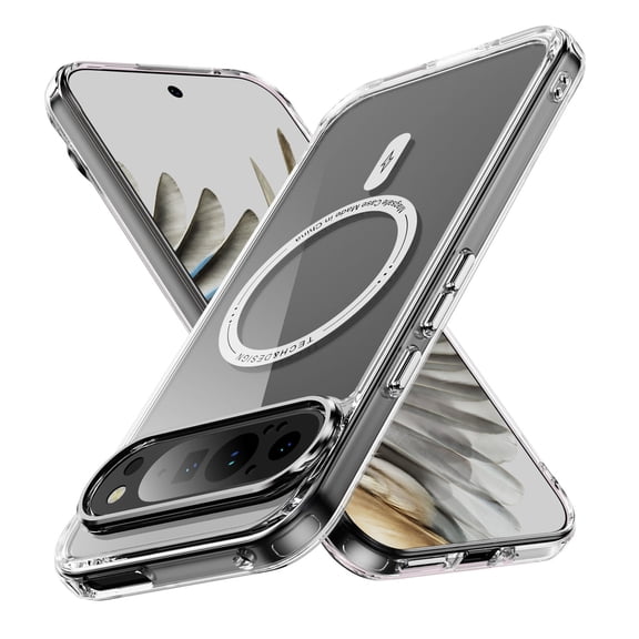 Allytechgroup for Google Pixel 10 /10 Pro Case, Crystal Clear Cover Compatible with Magsafe Not-Yellowing Anti-Scratch Shockproof Slim Fit Shell Phone Case for Google Pixel 10 /10 Pro, Clear