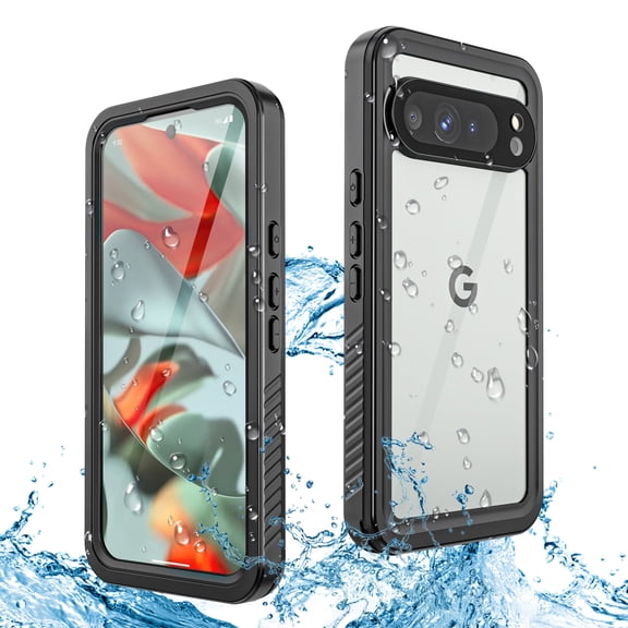 Allytechgroup Google Pixel 10 Pro Waterproof Case, IP68 Waterproof Dustproof Military Grade Shockporoof Bumper Phone Case Cover for Google Pixel 10 Pro, Black