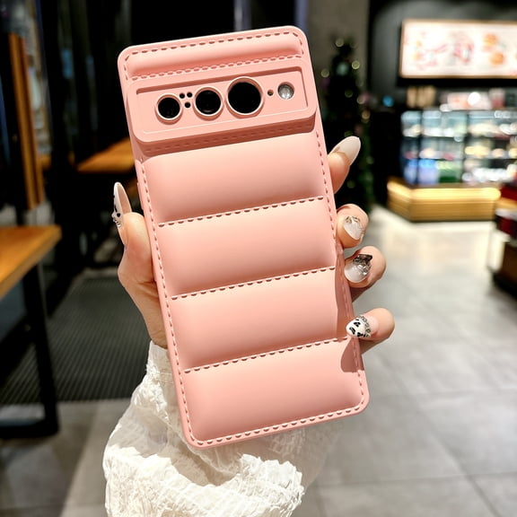 Allytechgroup for Google Pixel 3 XL Case, Buffer Back Cover Stylish Design Shockproof Soft Silicone Rugged Anti-Scratch Phone Case Cover for Google Pixel 3 XL, Pink