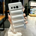 thumbnail image 1 of Allytechgroup for Google Pixel 3a Case, Buffer Back Cover Stylish Design Shockproof Soft Silicone Rugged Anti-Scratch Phone Case Cover for Google Pixel 3a, Silver, 1 of 6