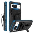 thumbnail image 1 of Allytechgroup for Google Pixel 6a Case with Belt Clip Holster, Slim Phone Not Hot/Fast Heat Dissipation Case with Kickstand Military Grade Drop Protection for Google Pixel 6a, Blue, 1 of 15