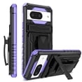 thumbnail image 1 of Allytechgroup for Google Pixel 6a Case with Belt Clip Holster, Slim Phone Not Hot/Fast Heat Dissipation Case with Kickstand Military Grade Drop Protection for Google Pixel 6a, Purple, 1 of 15