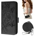 thumbnail image 1 of Allytechgroup for Google Pixel 7 Case with Credit Card Slot, Built-in Shoulder Strap RFID Blocking PU Leather Flip Wallet Case Shockproof Back Cover for Google Pixel 7, Black, 1 of 12