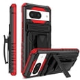 thumbnail image 1 of Allytechgroup for Google Pixel 8 Case with Belt Clip Holster, Slim Phone Not Hot/Fast Heat Dissipation Case with Kickstand Military Grade Drop Protection for Google Pixel 8, Red, 1 of 15