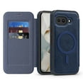 thumbnail image 1 of Allytechgroup Google Pixel 8 Wallet Case Compatible with MagSafe, PU Leather Folio Card Holder RFID Blocking Shockproof Flip Cover Hidden Closure Phone Case for Google Pixel 8, Blue, 1 of 8