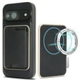 thumbnail image 1 of Allytechgroup for Google Pixel 8A Case 2024 with Credit Card Holder [Compatible with Magsafe Wireless Charging] Slim PU Leather Magnetic Wallet Back Case Soft TPU Bumper Shell Shockproof Cover, Black, 1 of 15