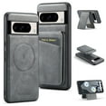 thumbnail image 1 of Allytechgroup Google Pixel 8A Wallet Case with Card Holder, PU Leather Shockproof Magnetic Cover Case Compatible with Magsafe Wireless Charging Phone Case for Google Pixel 8A, Gray, 1 of 9