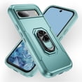 thumbnail image 1 of Allytechgroup for Google Pixel 9 Pro Case Cover, with Ring Holder Stand Hybrid Rugged Protective Shockproof Bumper Phone Case for Google Pixel 9 Pro - Green, 1 of 9