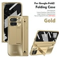 thumbnail image 1 of Allytechgroup Google Pixel 9 Pro Fold Case with Screen Protector & Pen, Military Grade Shockproof Lens Protective Bumper Anti-Scratch Kickstand Phone Case for Google Pixel 9 Pro Fold, Gold, 1 of 7
