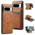 thumbnail image 1 of Allytechgroup Google Pixel 9 Pro Wallet Case with Card Holder, PU Leather Shockproof Magnetic Cover Case Compatible with Magsafe Wireless Charging Phone Case for Google Pixel 9 Pro, Brown, 1 of 8
