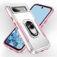 thumbnail image 1 of Allytechgroup for Google Pixel 9 Pro XL Case Cover, with Ring Holder Stand Hybrid Rugged Protective Shockproof Bumper Phone Case for Google Pixel 9 Pro XL - White, 1 of 9
