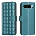 thumbnail image 1 of Allytechgroup Google Pixel 9 Pro XL Wallet Case Cover, Hand Wrist Grid Design Stylish Shockproof Cards Slots RFID Blocking Phone Case Cover for Women Men, Green, 1 of 7