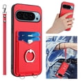 thumbnail image 1 of Allytechgroup Google Pixel 9 Wallet Case for Women Men, Premium PU Leather Shockproof Hand Wrist Slim Fit Back Cover Phone Case for Google Pixel 9, Red, 1 of 6